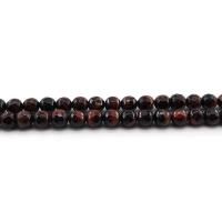Tiger Eye Beads, Runde, poleret, forskellige kvaliteter til valg & du kan DIY & forskellig størrelse for valg & facetteret, rød, Solgt Per Ca. 38 cm Strand