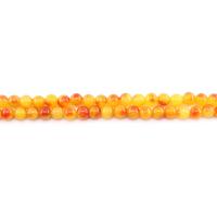 Natural Jade Beads Jade Rainbow Round polished DIY orange 10mm Approx Sold By Strand