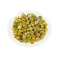 Alphabet Acrylic Beads, Alphabet Letter, DIY & enamel, mixed colors, 4x7mm, Hole:Approx 1.6mm, 100PCs/Bag, Sold By Bag