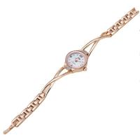 Women Watch Bracelet, Tibetan Style, with Glass, plated, for woman & with rhinestone, more colors for choice, nickel, lead & cadmium free, 25x240mm, Sold By PC