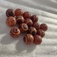 Ágata natural tibetano Dzi Beads, Ágata tibetana, Roda, DIY, 12mm, vendido por PC