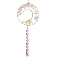 Hanging Ornaments Zinc Alloy with Gemstone fashion jewelry golden nickel lead & cadmium free 600-620mm Sold By PC