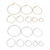 Brass Hoop Earring, plated, different size for choice, more colors for choice, nickel, lead & cadmium free, 6Pairs/Lot, Sold By Lot