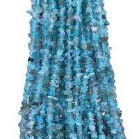 Edelstein Schmuckperlen, Apatite, Unregelmäßige, poliert, DIY, blau, 3x5mm, ca. 300PCs/Strang, verkauft per ca. 80 cm Strang