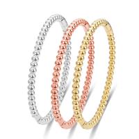 Titanium stål armbånd, Runde, mode smykker & for kvinde, flere farver til valg, 4mm, Indvendig diameter:Ca. 50x60mm, Solgt af PC