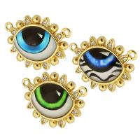 Brass Jewelry Pendants, with Resin, Flower, gold color plated, DIY, more colors for choice, nickel, lead & cadmium free, 21.50x16x5mm, Hole:Approx 1mm, Sold By PC