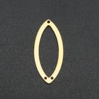 Titanium Steel Connector plated hollow Sold By Bag