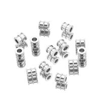 Stainless Steel Spacer Beads, Titanium Steel, Column, plated, more colors for choice, 6x7mm, Sold By PC