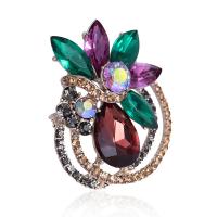 Crystal Brooch Zinc Alloy with Crystal for woman Sold By PC