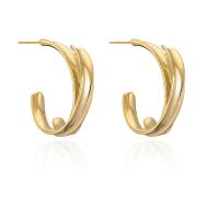 Brass Stud Earring, 18K gold plated, different styles for choice & for woman, 10x28mm, Sold By Pair