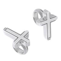 316 Stainless Steel Shank Button Cross original color Approx 6mm Sold By PC