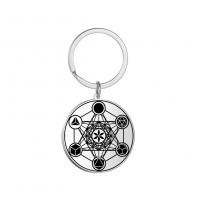 Bag Purse Charms Keyrings Keychains Titanium Steel Geometrical Pattern portable & Unisex Sold By PC