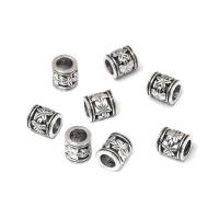 Tibetan Style Spacer Beads, Column, antique silver color plated, DIY, nickel, lead & cadmium free, 6.79mm, Approx 100PCs/Bag, Sold By Bag