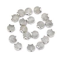 Tibetan Style Animal Pendants, Shell, antique silver color plated, DIY, nickel, lead & cadmium free, 8.72mm, Approx 100PCs/Bag, Sold By Bag