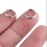 Iron Split Ring, Donut, rose gold color plated, DIY, nickel, lead & cadmium free, 6mm, Sold By KG