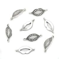 Zinc Alloy Connector Lip antique silver color plated DIY & 1/1 loop & hollow nickel lead & cadmium free Approx Sold By Bag