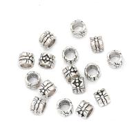 Tibetan Style Spacer Beads, Column, antique silver color plated, DIY, nickel, lead & cadmium free, 7x15.50mm, Approx 100PCs/Bag, Sold By Bag