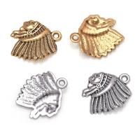 Tibetan Style Pendants, plated, Unisex, more colors for choice, nickel, lead & cadmium free, 19x22mm, Approx 100PCs/Bag, Sold By Bag