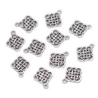 Zinc Alloy Pendants Rhombus antique silver color plated Unisex & hollow nickel lead & cadmium free Approx Sold By Bag