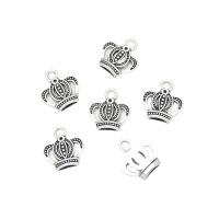 Tibetan Style Crown Pendants, antique silver color plated, Unisex & hollow, nickel, lead & cadmium free, 16.80mm, Approx 100PCs/Bag, Sold By Bag