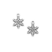 Tibetan Style Pendants, Snowflake, antique silver color plated, Unisex & hollow, nickel, lead & cadmium free, 13x19mm, Approx 100PCs/Bag, Sold By Bag