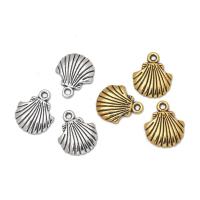 Tibetan Style Pendants, Shell, plated, Unisex, more colors for choice, nickel, lead & cadmium free, 16x19mm, Approx 100PCs/Bag, Sold By Bag