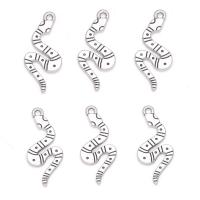 Tibetan Style Animal Pendants, Snake, antique silver color plated, Unisex, nickel, lead & cadmium free, 11x24mm, Approx 100PCs/Bag, Sold By Bag