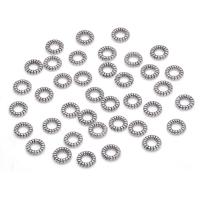 Zinc Alloy Spacer Beads Donut antique silver color plated DIY nickel lead & cadmium free 6mm Approx Sold By Bag