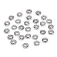 Tibetan Style Spacer Beads, Donut, antique silver color plated, DIY, nickel, lead & cadmium free, 8mm, Approx 100PCs/Bag, Sold By Bag