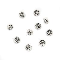 Tibetan Style Flower Beads, antique silver color plated, DIY, nickel, lead & cadmium free, 6.10mm, Approx 100PCs/Bag, Sold By Bag