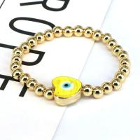 Evil Eye Schmuck Armband, Messing, blöser Blick, goldfarben plattiert, für Frau, keine, frei von Nickel, Blei & Kadmium, Länge:6.69 ZollInch, verkauft von PC