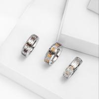 Titantium Steel δάχτυλο του δακτυλίου, Titanium Steel, εποξική αυτοκόλλητο, κοσμήματα μόδας & διαφορετικό μέγεθος για την επιλογή & για τον άνθρωπο, περισσότερα χρώματα για την επιλογή, Sold Με PC
