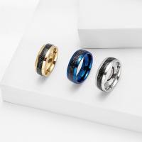 Titantium Steel δάχτυλο του δακτυλίου, Titanium Steel, κοσμήματα μόδας & διαφορετικό μέγεθος για την επιλογή & για τον άνθρωπο, περισσότερα χρώματα για την επιλογή, Sold Με PC