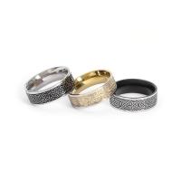 Titanium Steel Finger Ring & for man 8mm Sold By PC