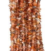 Agaat kralen, Yunnan Rode Agaat, Onregelmatige, gepolijst, DIY, roodachtig oranje, 3x5mm, Ca 300pC's/Strand, Per verkocht Ca 80 cm Strand