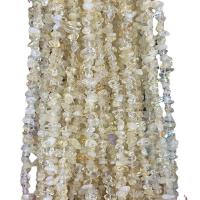 Natürlicher Citrin Perlen, Gelbquarz Perlen, Unregelmäßige, poliert, DIY, gelb, 3x5mm, ca. 300PCs/Strang, verkauft per ca. 80 cm Strang