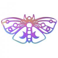 Titanium Steel Pendants, Butterfly, plated, different styles for choice & hollow, more colors for choice, 45x25mm, Sold By PC