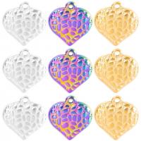 Titanium Steel Pendants, Heart, Vacuum Ion Plating, Unisex & different styles for choice, more colors for choice, 16x16mm, Sold By PC