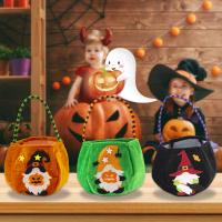 Pleuche Halloween käsilaukku, kanssa Kuitukankaat, Halloween Design, enemmän värejä valinta, 220x180mm, Myymät PC