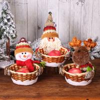 Cloth Christmas Sugar Basket, with Bamboo, Christmas Design & different styles for choice, 240x200mm, Sold By PC