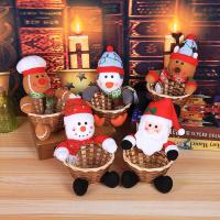 Cloth Christmas Sugar Basket, with Bamboo, Christmas Design & different size for choice & different styles for choice, Sold By PC