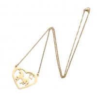 Edelstahl Schmuck Halskette, 304 Edelstahl, Modeschmuck & für Frau, keine, 30x25mm, Länge:45 cm, verkauft von PC