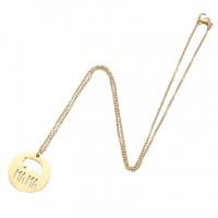 Edelstahl Schmuck Halskette, 304 Edelstahl, rund, Modeschmuck & für Frau, keine, 22mm, Länge 45 cm, verkauft von PC