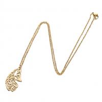 Edelstahl Schmuck Halskette, 304 Edelstahl, Modeschmuck & für Frau, keine, 17x30mm, Länge 45 cm, verkauft von PC