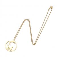 Edelstahl Schmuck Halskette, 304 Edelstahl, rund, Modeschmuck & für Frau, keine, 25mm, Länge 45 cm, verkauft von PC