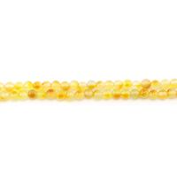 разноцветный нефрит Бусины, Круглая, полированный, DIY, желтый, 6mm, Приблизительно 62ПК/Strand, продается Strand