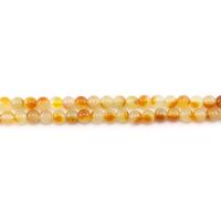 Jade Rainbow Bead, Rund, polerad, DIY, gul, 10mm, Ca 38PC/Strand, Säljs av Strand