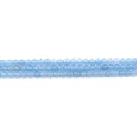 gefärbter Marmor Perle, rund, poliert, DIY & facettierte, seeblau, 6mm, ca. 62PCs/Strang, verkauft von Strang
