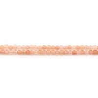 gefärbter Marmor Perle, rund, poliert, DIY, rote Orange, 4mm, ca. 90PCs/Strang, verkauft von Strang