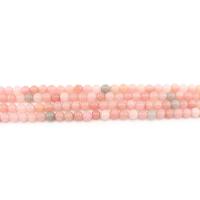 Barvené Marble Korálek, Kolo, lesklý, DIY, růžový, 6mm, Cca 62PC/Strand, Prodáno By Strand